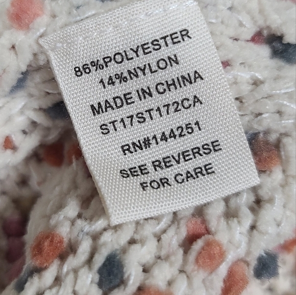 Moon & Madison Textured Dot Turtleneck Knit Sweater XS - Picture 7 of 8